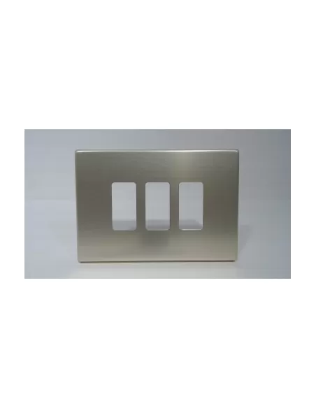 Bticino 503//13x plaque magique 3 places oxidal 503//13x